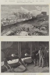 The Petroleum Oil-Wells of Baku, on the Caspian